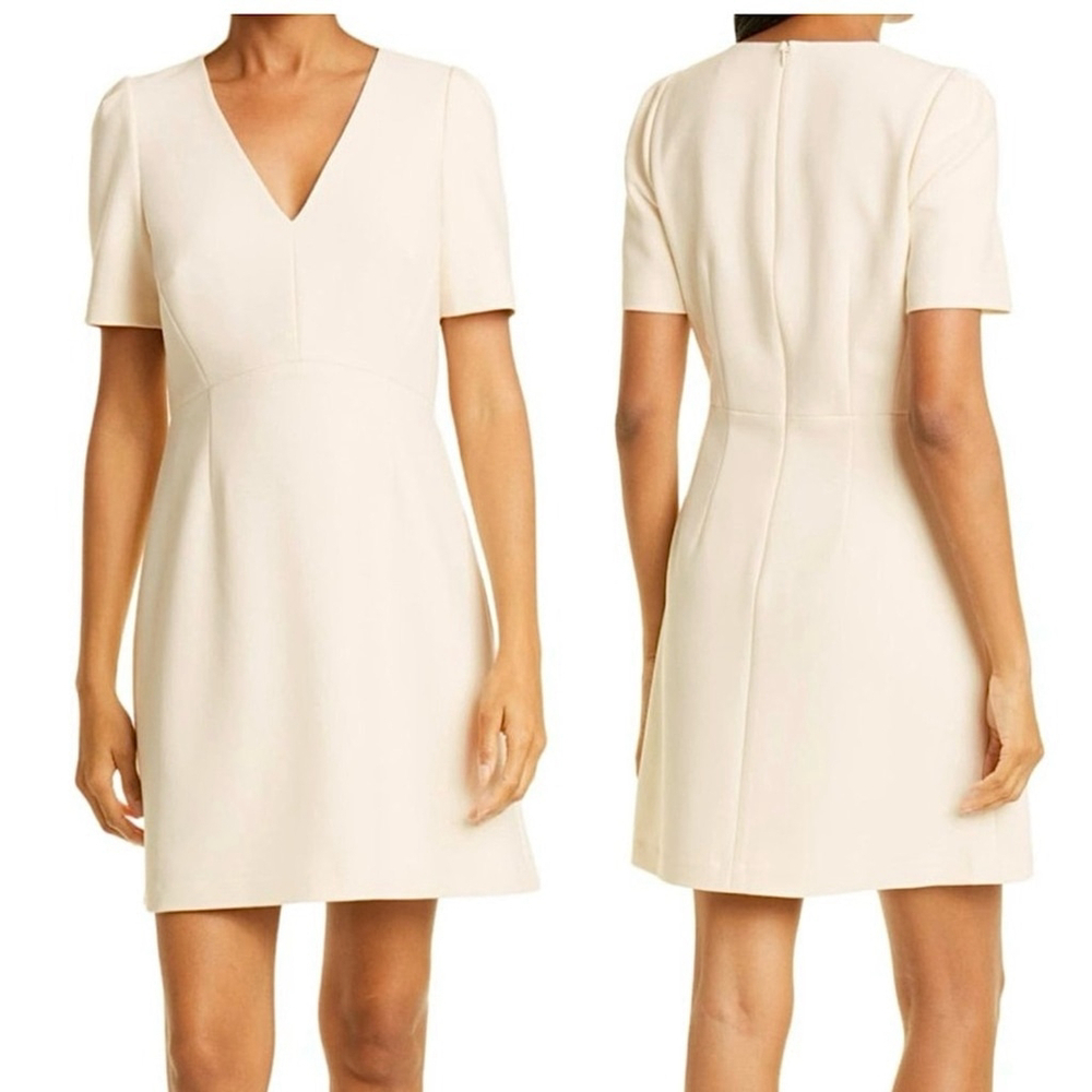 Club Monaco A-Line White Mini Dress Size 4 Classic